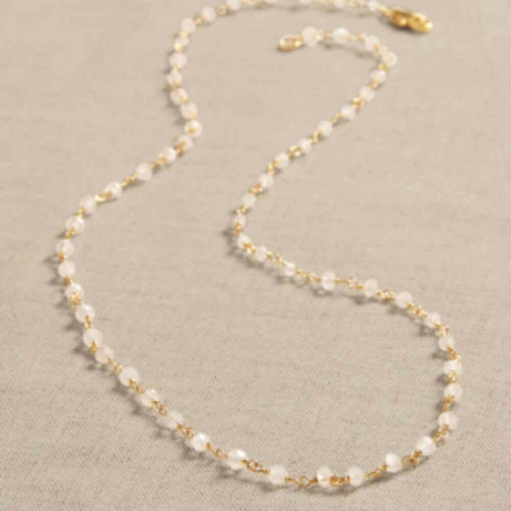 New Banana Republic Aureus‎ + Argent Moonstone Gem Chain Necklace